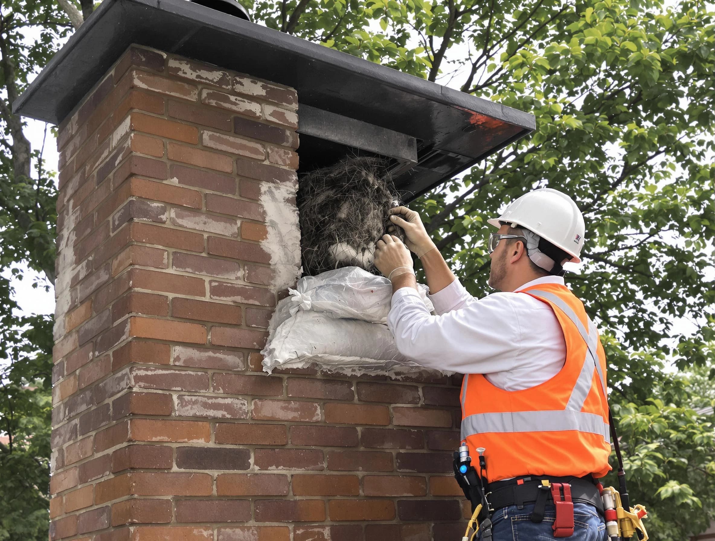 Humane removal of debris and animals by Plainsboro Chimney Sweep in Plainsboro, NJ