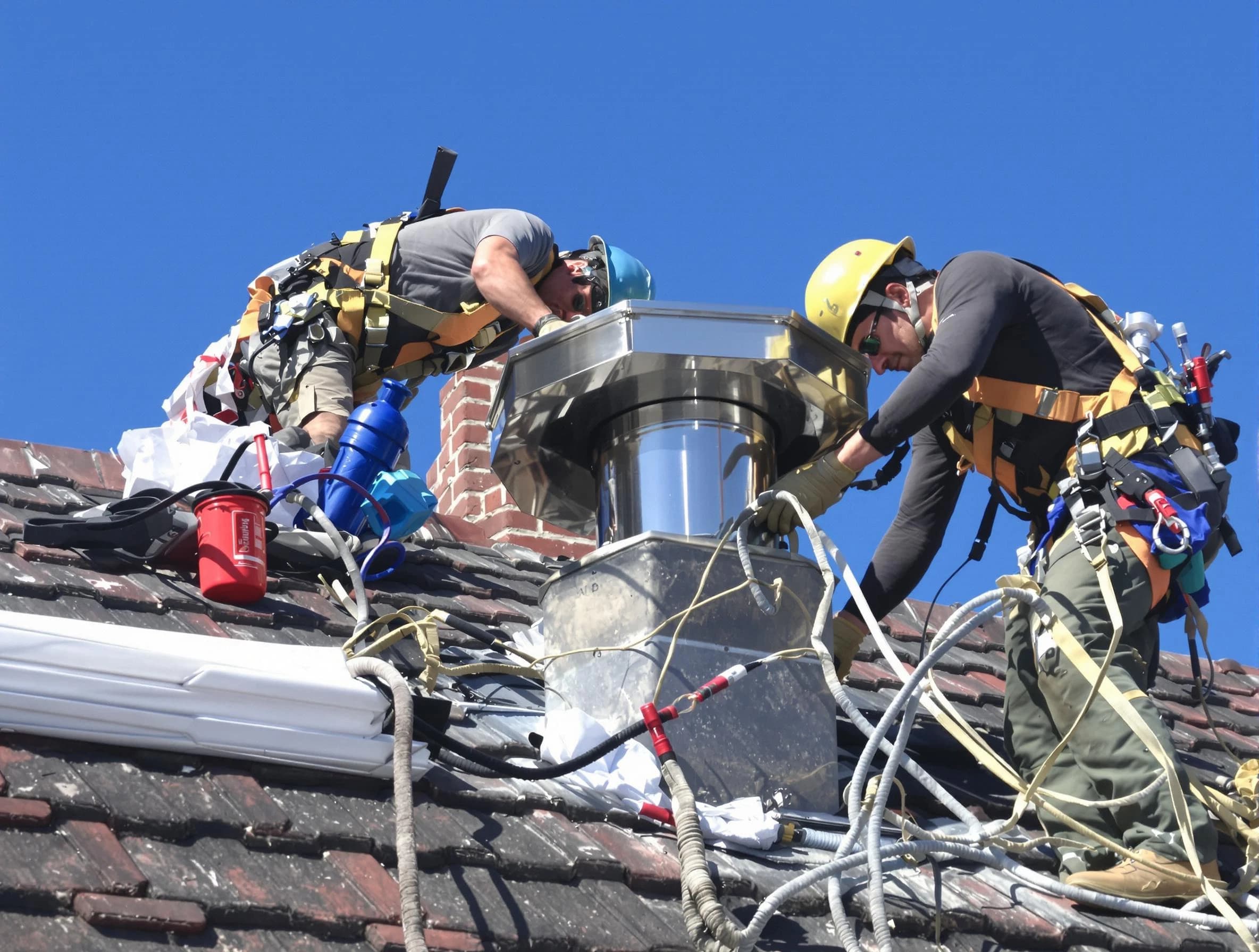 Protective chimney cap installed by Plainsboro Chimney Sweep in Plainsboro, NJ