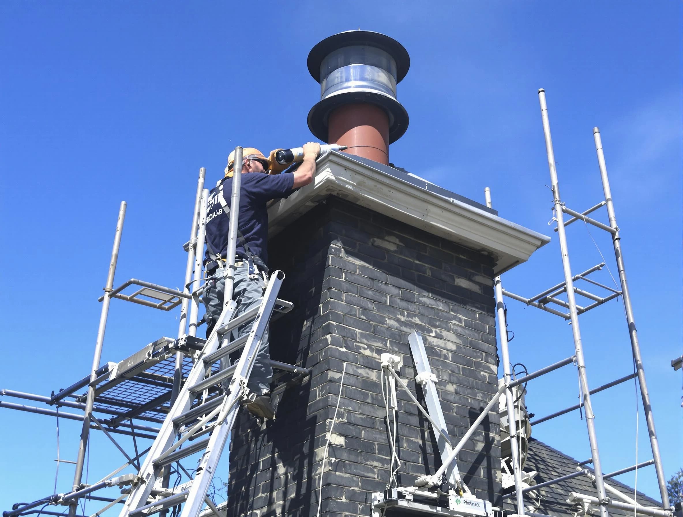 Sturdy chimney crown finished by Plainsboro Chimney Sweep in Plainsboro, NJ