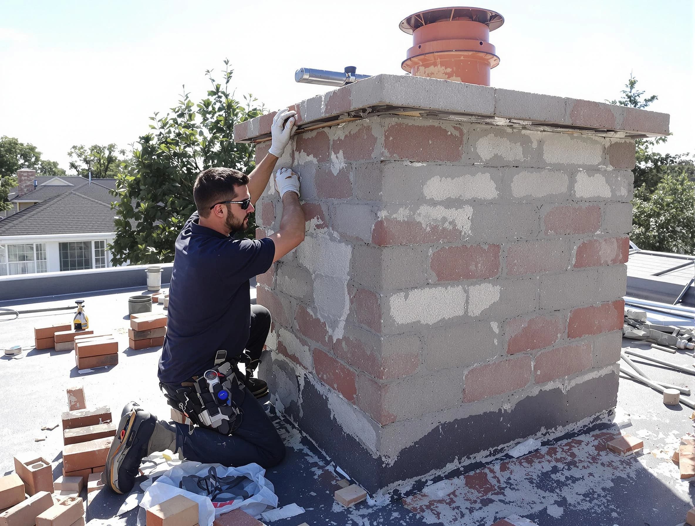 Advanced chimney repair process by Plainsboro Chimney Sweep in Plainsboro, NJ