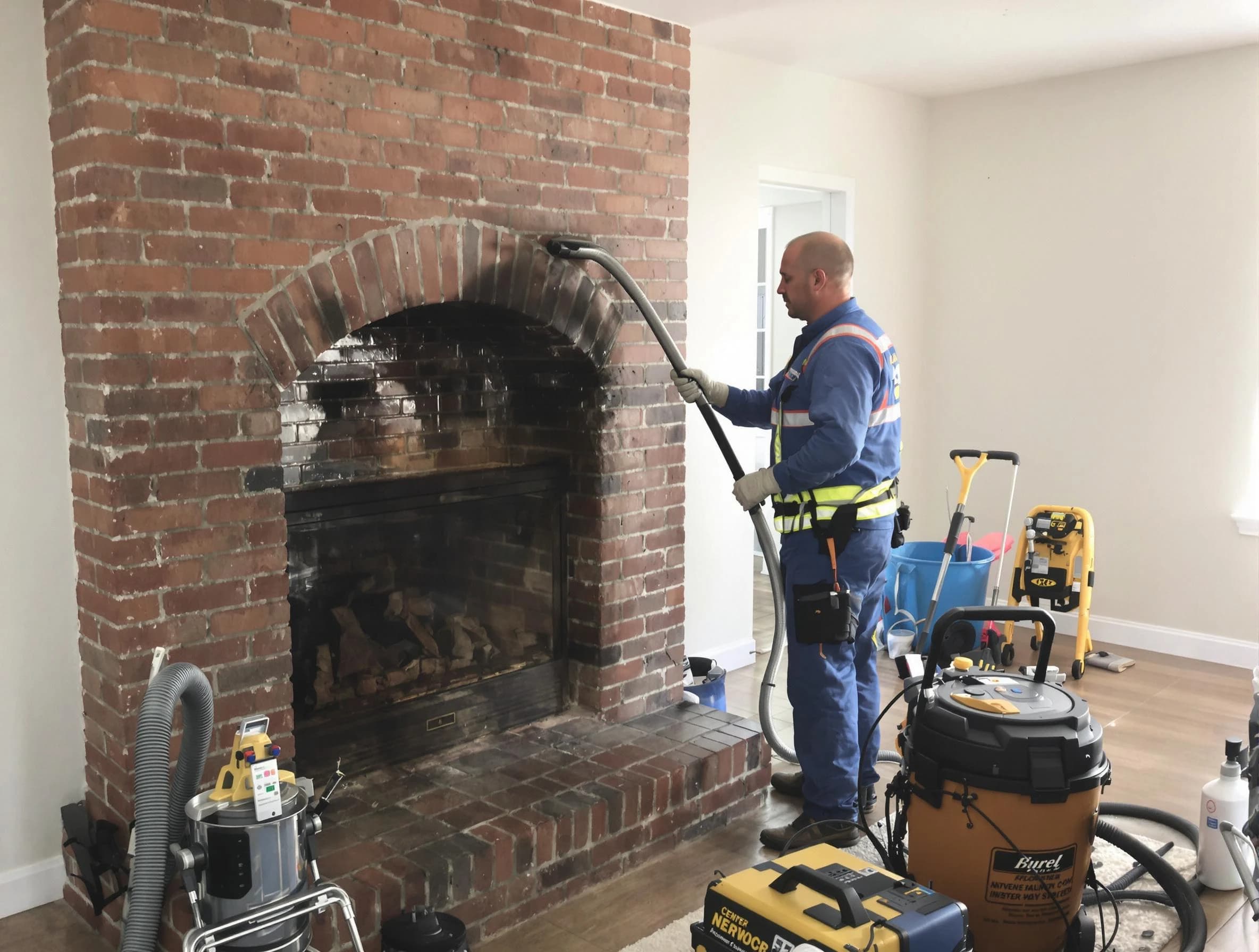 Plainsboro Chimney Sweep expert performing detailed chimney sweep in Plainsboro, NJ