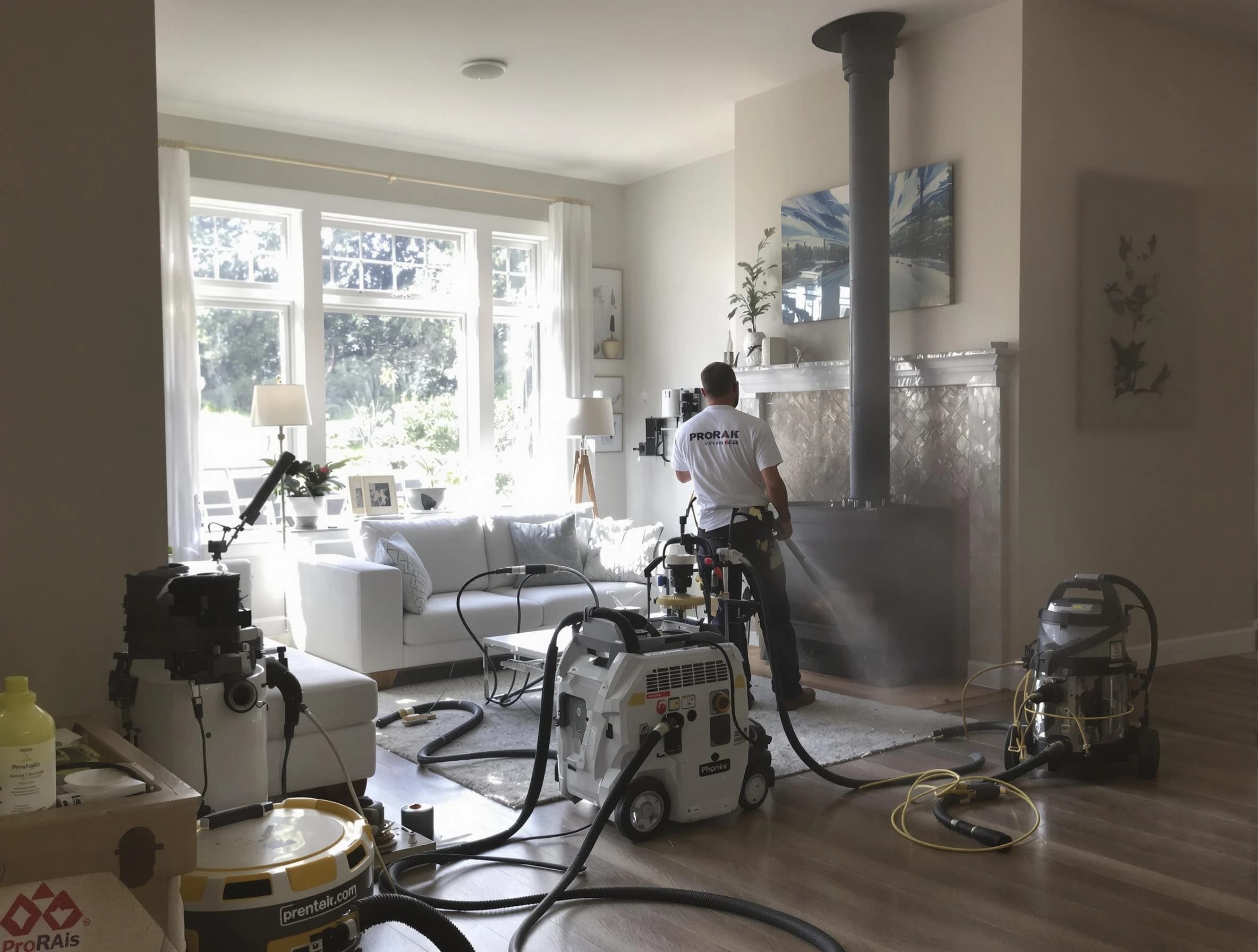 Soot removal service by Plainsboro Chimney Sweep for a fireplace in Plainsboro, NJ