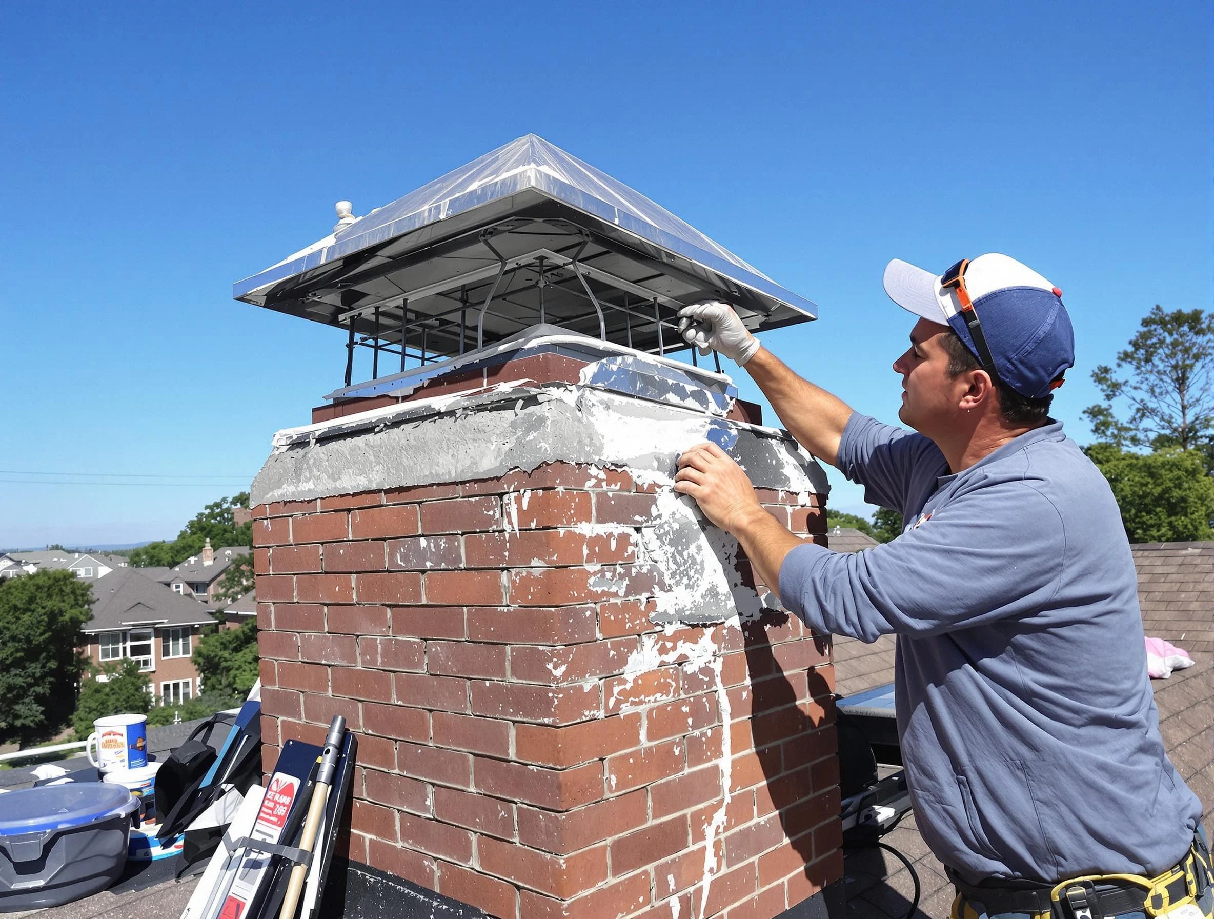 Chimney Crown Services service in Plainsboro, NJ